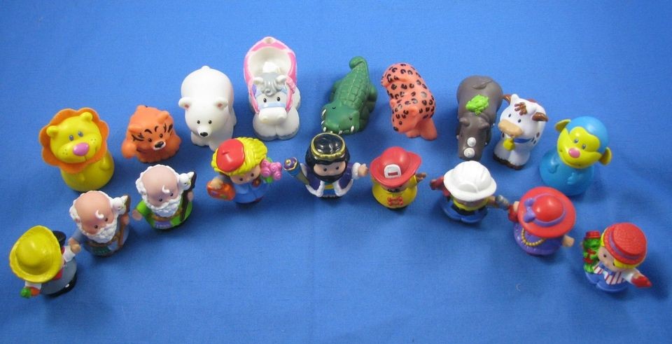 Assortment of Fisher Price Little People Figurines and Animals