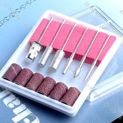 6PCS Nail Drill Bit Carbide Accessories Set Fit Manicure Electric Nail 