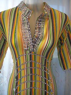 Egyptian Multi Color Belly Dance COSTUME Gown   fashion & Elegant 