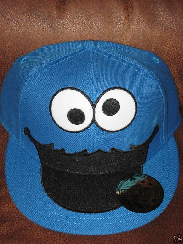 CooKiE mOnStEr PuPpEt VINTAGE Retro SeSaMe StrEEt L/XL hat CAP Fitted 