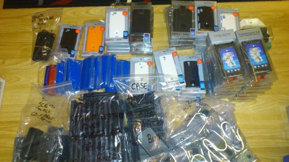 JOB LOT OF 114 MIXED ROXFIT CASES SONY ERICSSON XPERIA X10 ARC S PLAY 