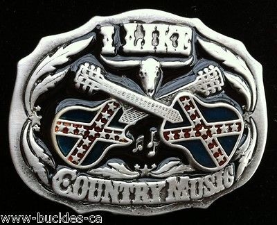 COOL GIFT COUNTRY MUSIC REBEL FLAG WESTERN BELT BUCKLES BOUCLE DE 