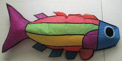 Newly listed RAINBOW FISH WINDSOCK Garden boat X bird drop