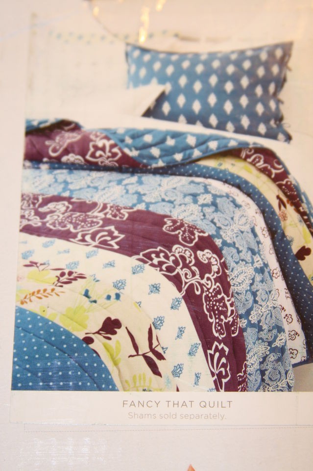 Springmaid FANCY THAT Full Queen F/Q Quilt & Shams new