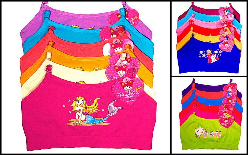 Girls Sports Bra Crop Top Cami Set Seamless Wholesale Lot S M L 