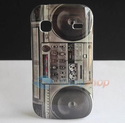 OLD RADIO CASSETTE PLAYER HARD COVER SKIN CASE FOR Samsung Galaxy Gio 