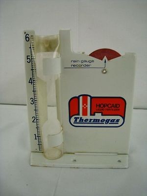 Hopcaid   Thermogas   Metal Rain gauge advertising vintage