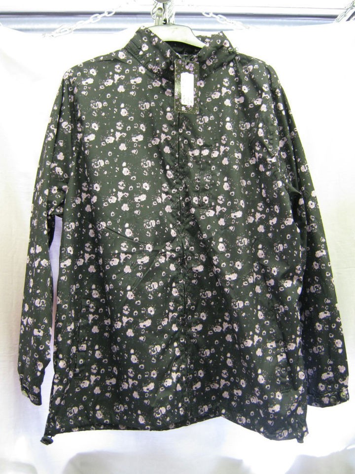 LADIES RAINCOATS ,BLACK /PINK ,STYLE  LJK FLORAL