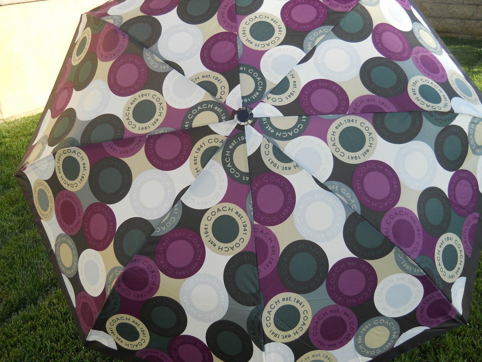 COACH MULTI COLORED UMBRELLA reg $58.00