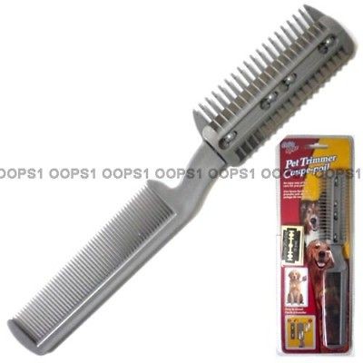   Trimmer Comb Cutting Cut Dog Cat With 4 Blades Grooming Razor thinning