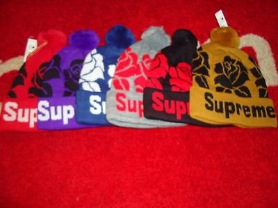   2012 F/W ROSE BEANIE BOX BIG BLOCK LOGO ARC HAT CAP COMME SAFARI CDG