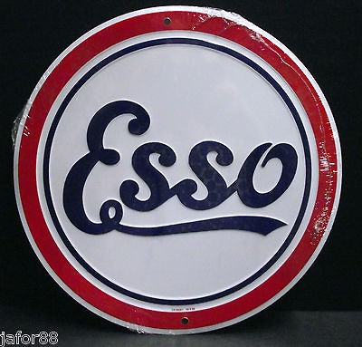 ESSO ROUND, METAL SIGN 12 INCHES IN DIAMETERFRE​E SHIPPING