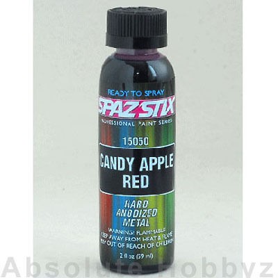 Spaz Stix Candy Apple Red Airbrush Paint (2oz Bottle) SZX15050