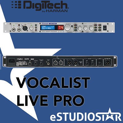   VOCALIST LIVE PRO VOCAL HARMONY PROCESSOR LIVEPRO RACK MOUNTABLE NEW