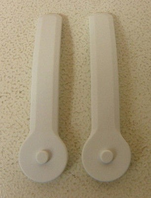 New Set Rome Snowboard Bindings Replacement Ankle Slider straps White