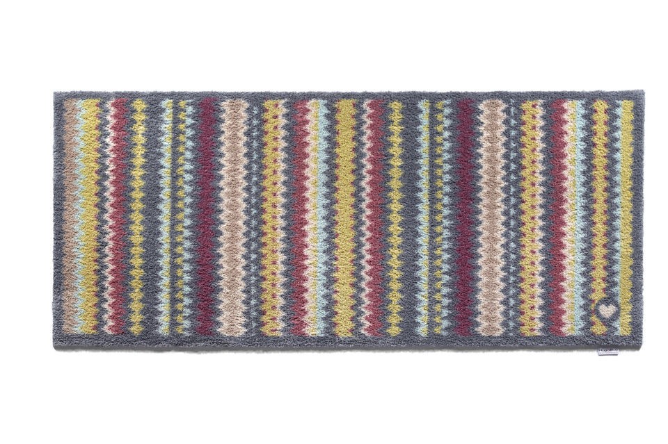 Hug Rug Washable Dirt Trapper Doormat Runner 65 x 150cm   Fairisle 