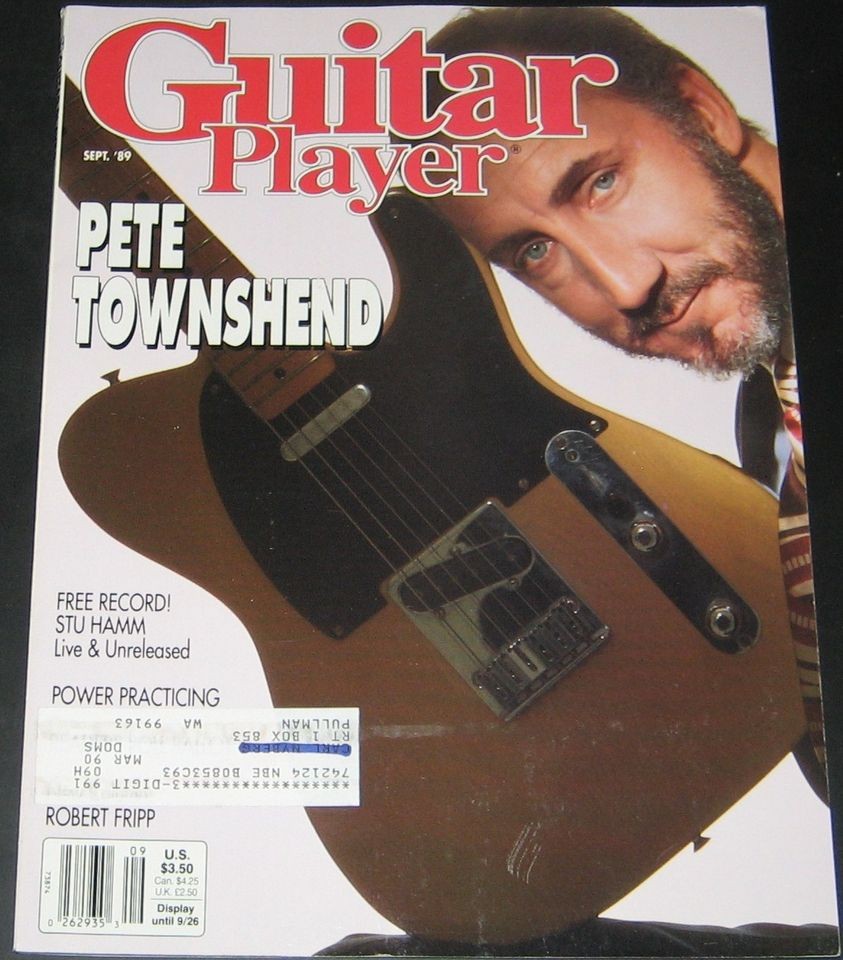 Guitar Player Magazine September 1989 Pete Townsend
