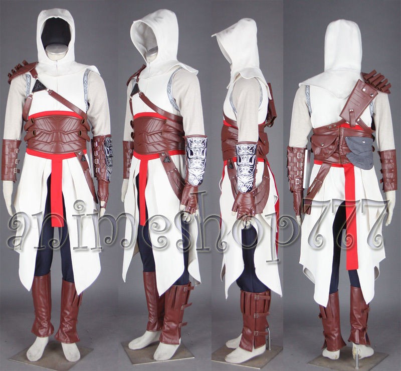  Assassins Creed Altair Cosplay Costume Altair Whole Set 