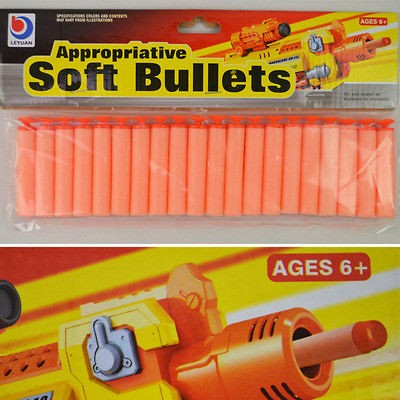 20pcs Toy shooting Soft Bullets AMMO For Blaster Nerf Vortex Gun N 