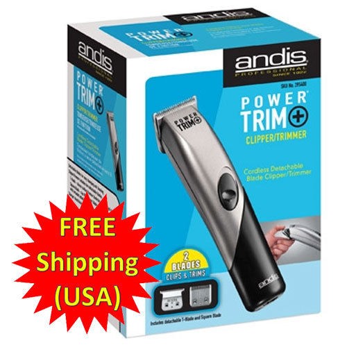 Andis Power Trim Plus D 5 Cordless Detachable 2 Blade Clipper 