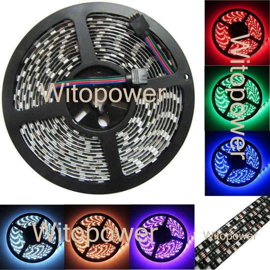 16FT 5050 RGB LED Strip 5M 300 Leds SMD Christmas light Waterproof 12V 