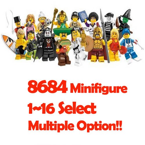   Minifigure series 2 (1~16)Select (mime,witch,surfer,spartan,pharaoh