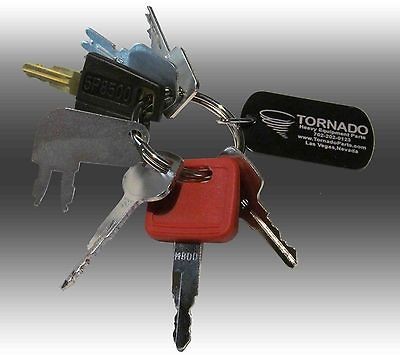 Keys Heavy Equipment / Construction Ignition Key Set