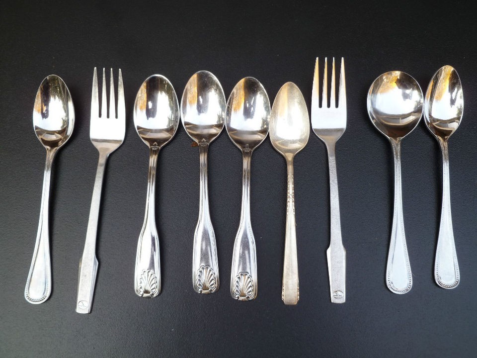 old misc silverware, flatware 1970s   1980s stainless steel