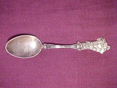   Baker Sterling Silver Spoon POPPY Design Beautiful for Spoon RIng