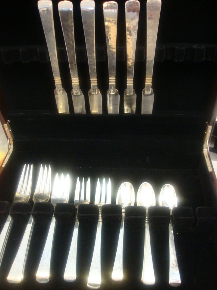 CAPRI BY PORTER BLANCHARD STERLING SILVER FLATWARE SET HANDWROUGHT 