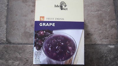 BOX IDEAL DIET PROTEIN GRAPE DRINK MIX 7 PKT/W 15G PROTEIN EACH