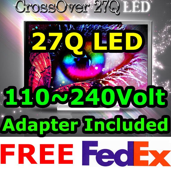 CROSSOVER★ 27Q LED High Resolutio​n​ 2560x1440 QHD DVI D Dual 