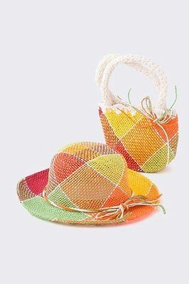 NEW★★★ European style Straw Girls SUN HAT Bucket Summer Colors 