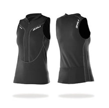 Ladies 2XU Endurance Singlet WT1114a blkblk Duathlon / Triathlon