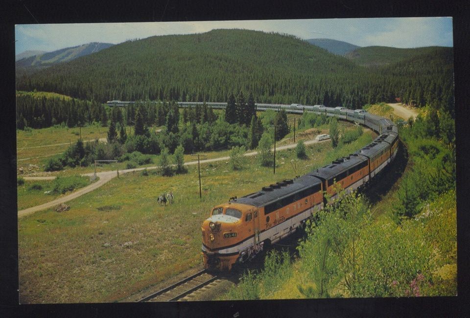 BURLINGTON RIO GRANDE WESTERN PACIFIC RAILROAD TRAIN CALIFORNIA ZEPHYR 