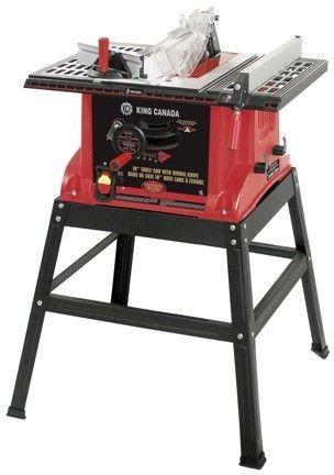   Tools KC 5005R 10 TABLE SAW WITH STAND AND RIVING KNIFE 4800 RPM