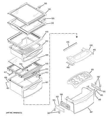 Genuine GE Refrigerator Part   Tray Custom Cool WR31X10077