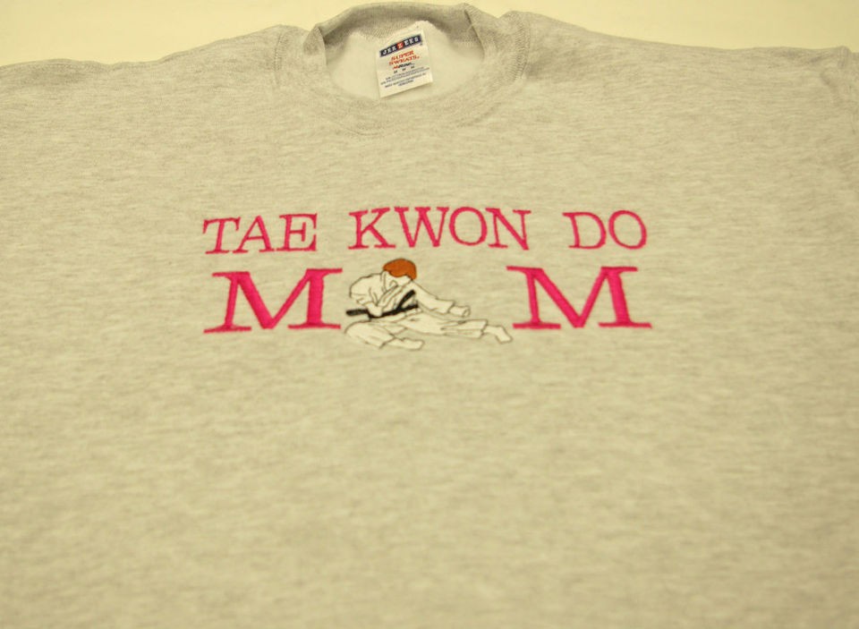 Sweatshirt Tae Kwon Do Mom Personalized Custom Embroidered 