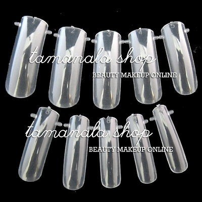 100 PCS DUAL NAIL ART SYSTEM FORM UV GEL ACRYLIC False TIPS Salon 