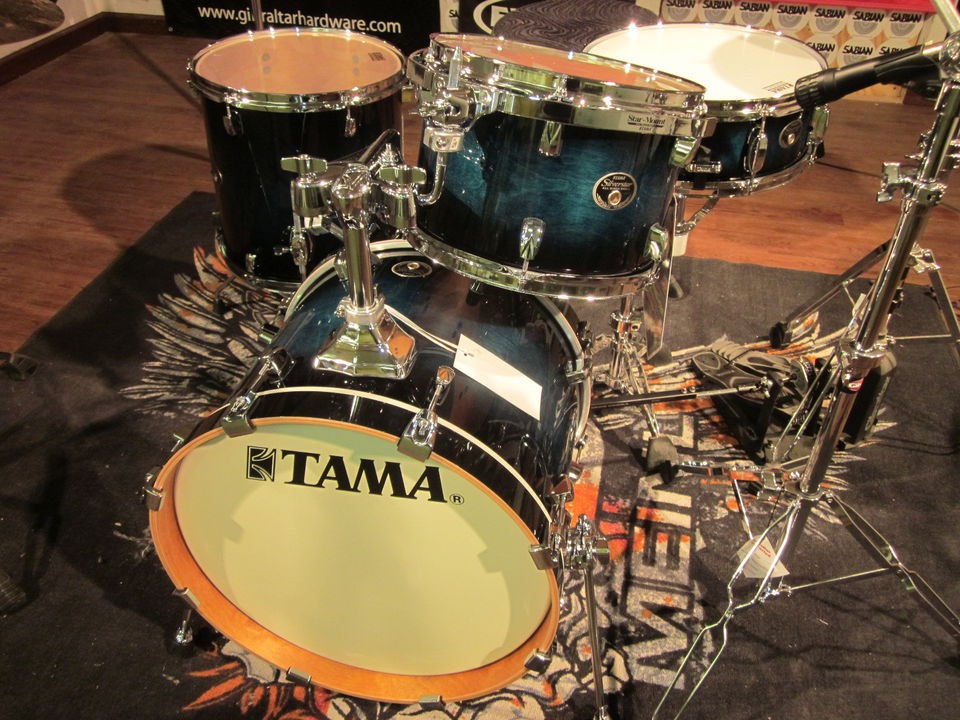 Tama Silverstar 4pc Jazz (18 Bass) Drum Set, Transparent Blue Burst 