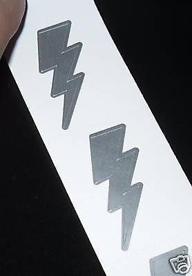 100 TANNING STICKERS TATTOOS LIGHTNING THUNDER BOLT