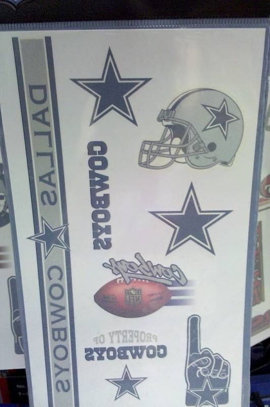 NFL Temporary Tattoos   Dallas Cowboys