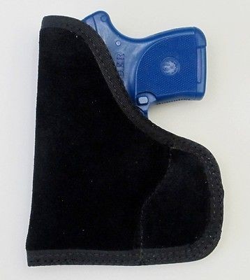 Pocket Holster for TAURUS TCP, PT738 PISTOL BLACK STA PUT SUEDE