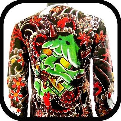 Irezumi Tattoo LS Long Sleeve T Shirt Rock RL3 Sz M L XL Japanese 