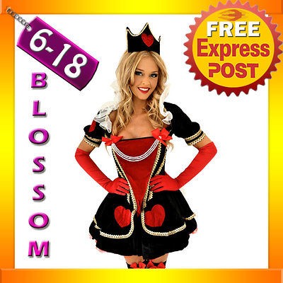 E17 Queen of Hearts Alice In Wonderland Ladies Costume