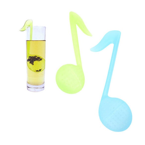   Musical Note Shape Plastic Tea Strainer Spoon Teaspoon Infuser Filter