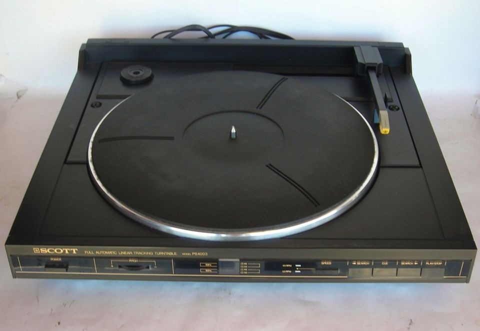 Vtg. Scott Full Belt Driven Turntable PS4003 w/manual