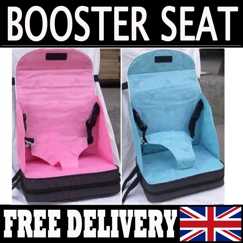 On The Go Baby Booster Seat Travel High Chair Latest Secured Compact 