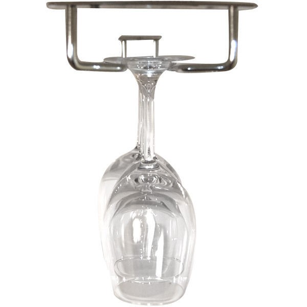 Glass Hanger Rack   Chrome   24L   Holder   Bar