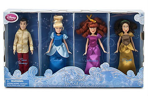  Cinderella MINI DOLL 4 PACK PRINCE CHARMING ANASTASIA 